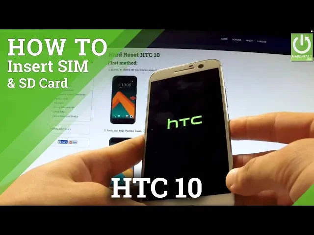 Video thumbnail for Insert SIM and Memory Card in HTC 10 - SIM and SD Installation in HTC