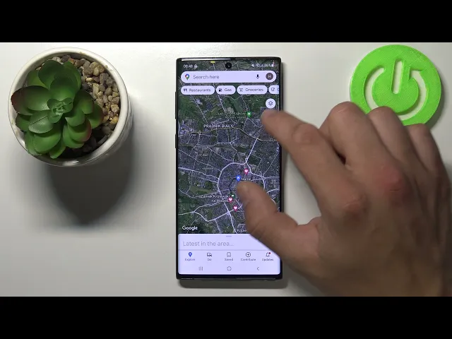 Video thumbnail for How to Change Google Map Type on Google Maps in Samsung Galaxy Note 10? Customize Google Maps App