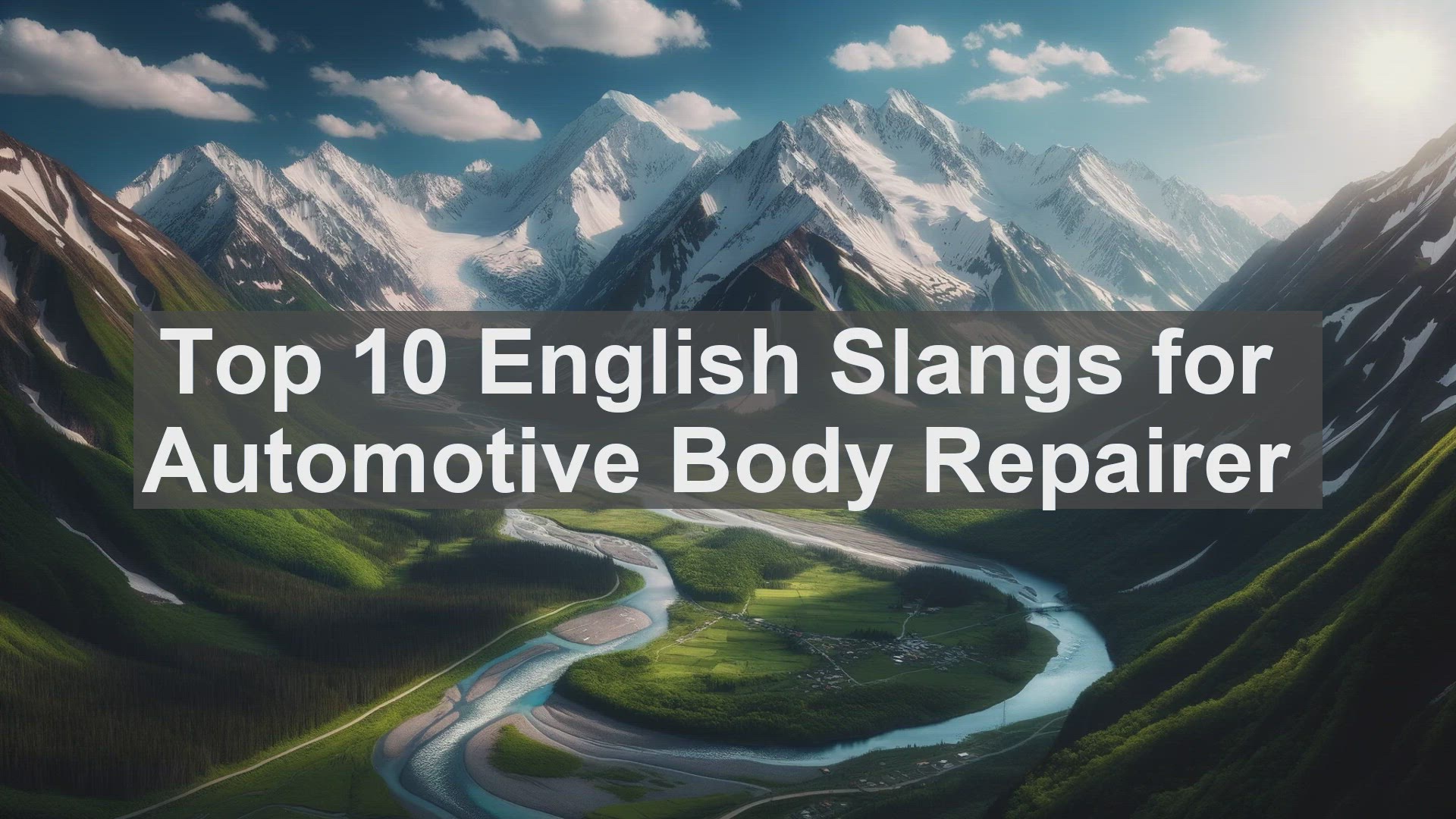 'Video thumbnail for Top 10 English Slangs for Automotive Body Repairer'