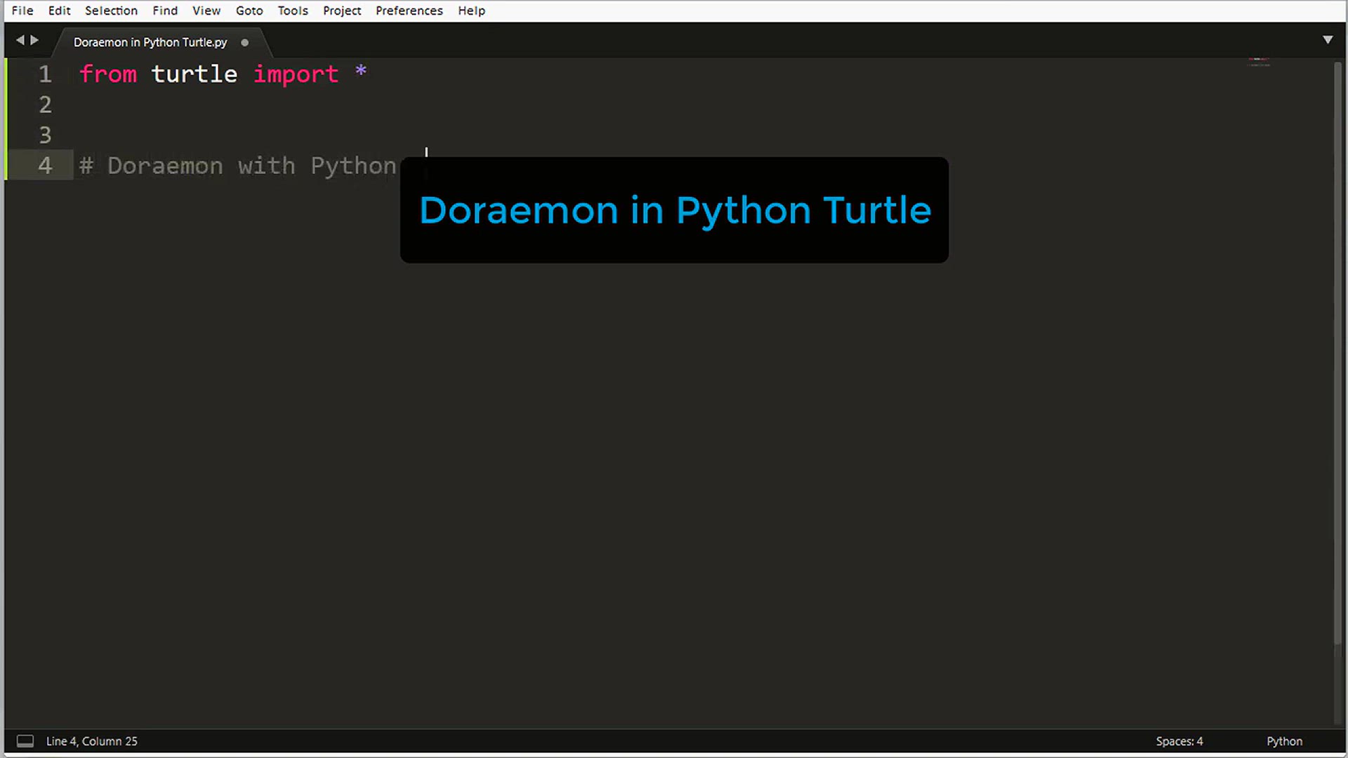 'Video thumbnail for Doraemon in Python Turtle !'