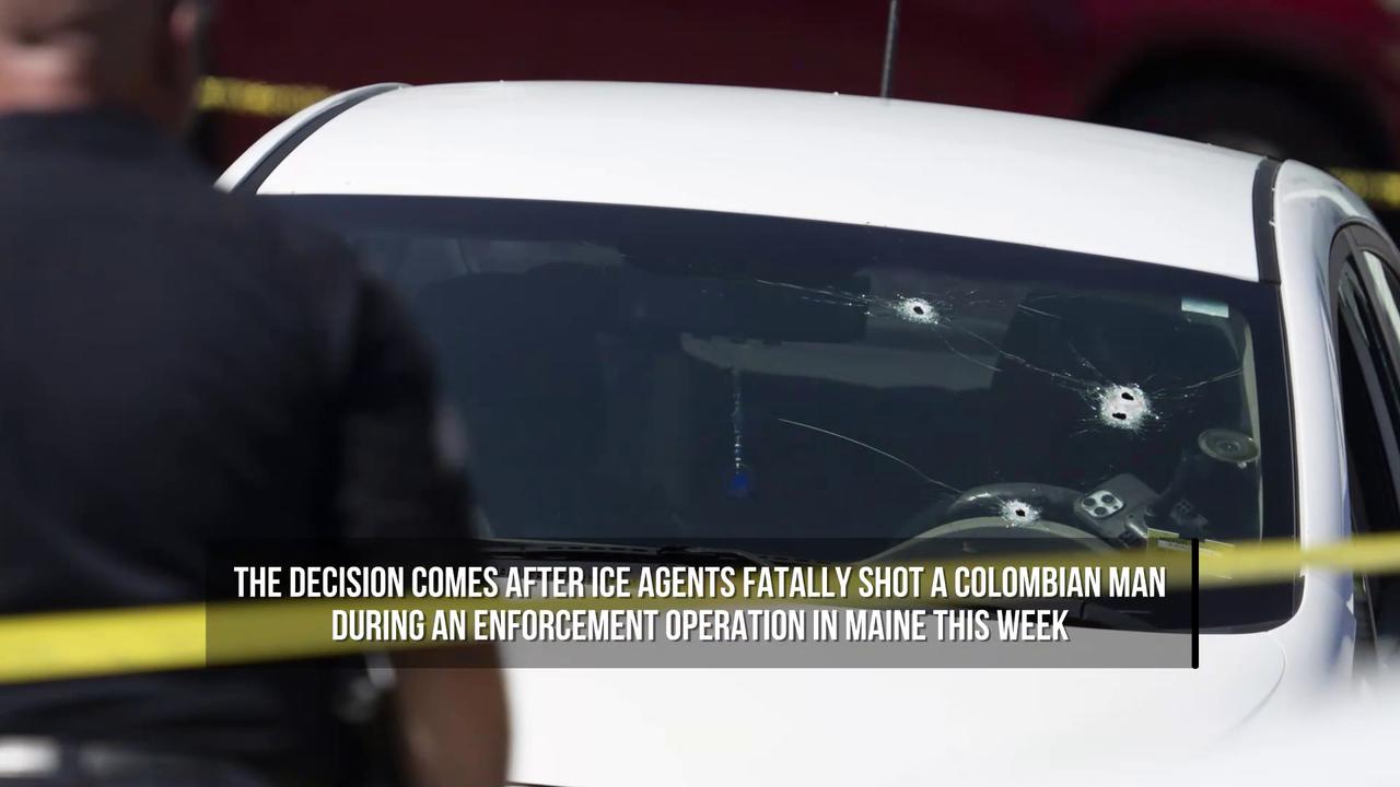 Video thumbnail for ICE Suspends Most Vehicle Stops After Fatal Shootings Spark Outcry.