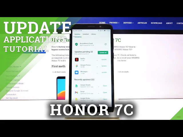 Video thumbnail for How to Download Newest App Version in Honor 7C - Update Applications