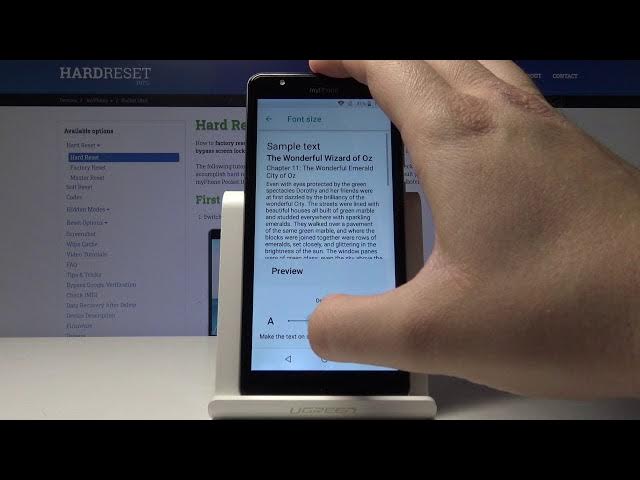 Video thumbnail for How to Change Font Size in MyPhone Pocket 18x9 – Set Up Font Size