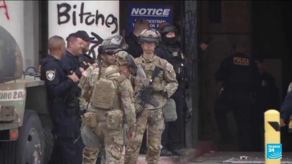 Video thumbnail for Los Angeles: Residents protest Donald Trump's immigration policies