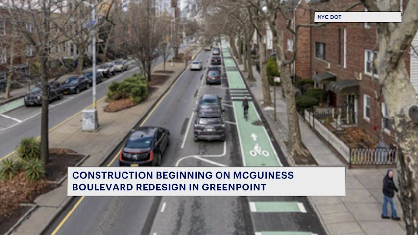 Video thumbnail for Construction to officially begin for McGuiness Boulevard redesign in Greenpoint