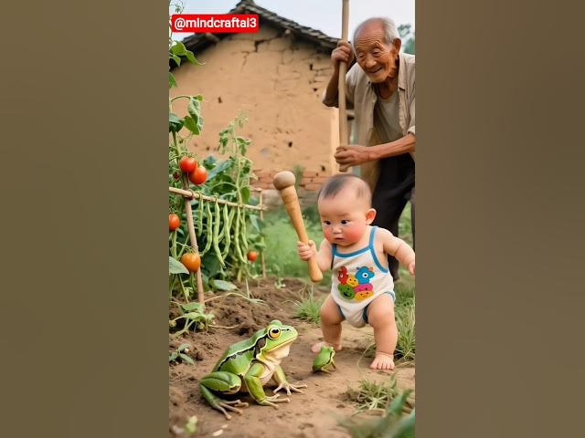 Video thumbnail for AI Baby vs Frog | Grandpa Behind | Try Not To Laugh Challenge!  #cutebabies