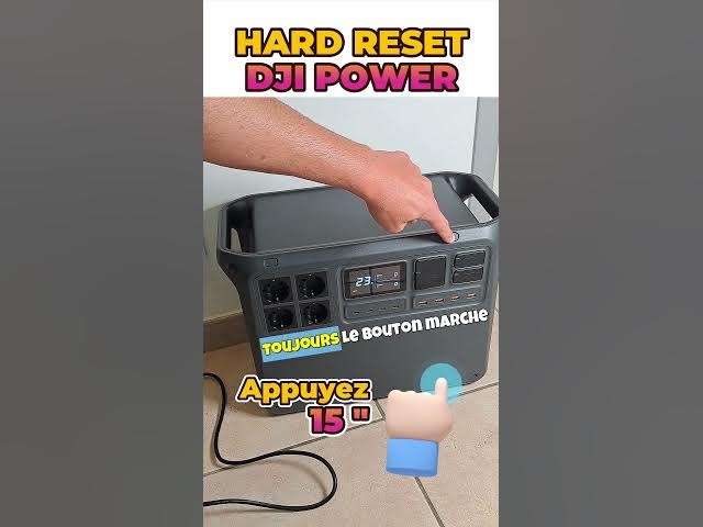 Video thumbnail for Comment réinitialiser la DJI Power 2000 (et 1000) facilement ⚡ | Astuce rapide !