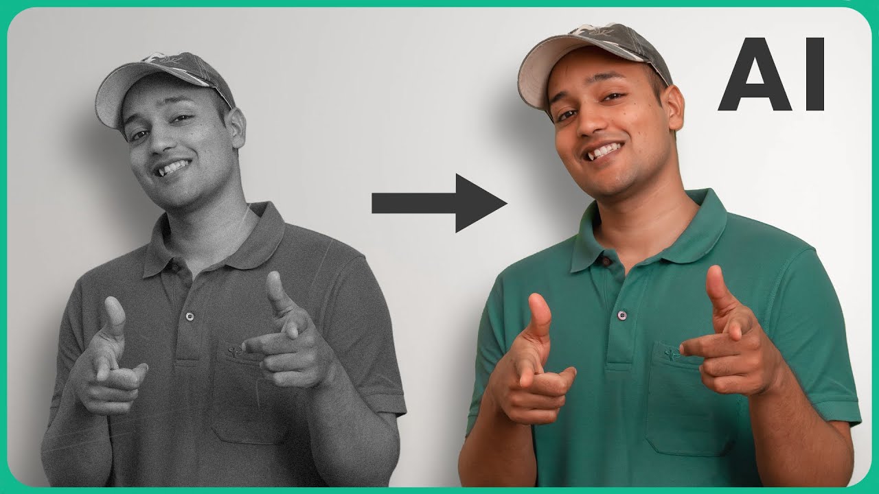 'Video thumbnail for How to Colorize a Black and White photo _ Using AI'