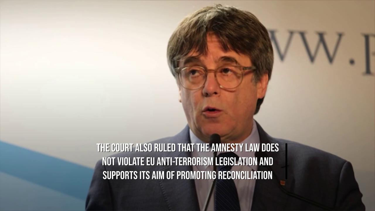 Video thumbnail for EU Court Backs Catalan Amnesty Law In Win For Sánchez And Puigdemont.
