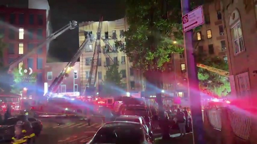 Video thumbnail for Man dead, two women hurt after fire rips through Morris Heights apartment building