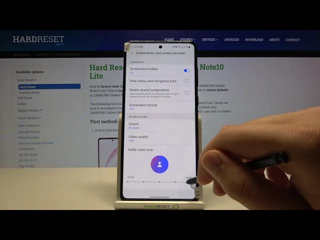 Video thumbnail for How to Change Selfie Video Size in Screen Recorder in SAMSUNG Galaxy Note 10 Lite?