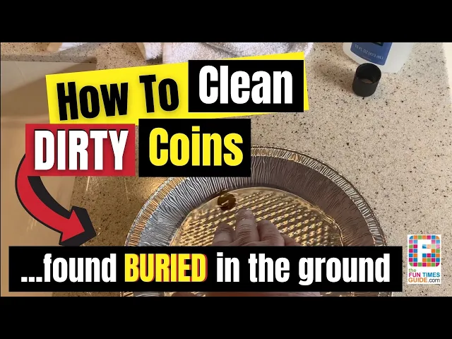 'Video thumbnail for How To Clean Buried Coins Found In The Ground (While Metal Detecting, Etc.)'
