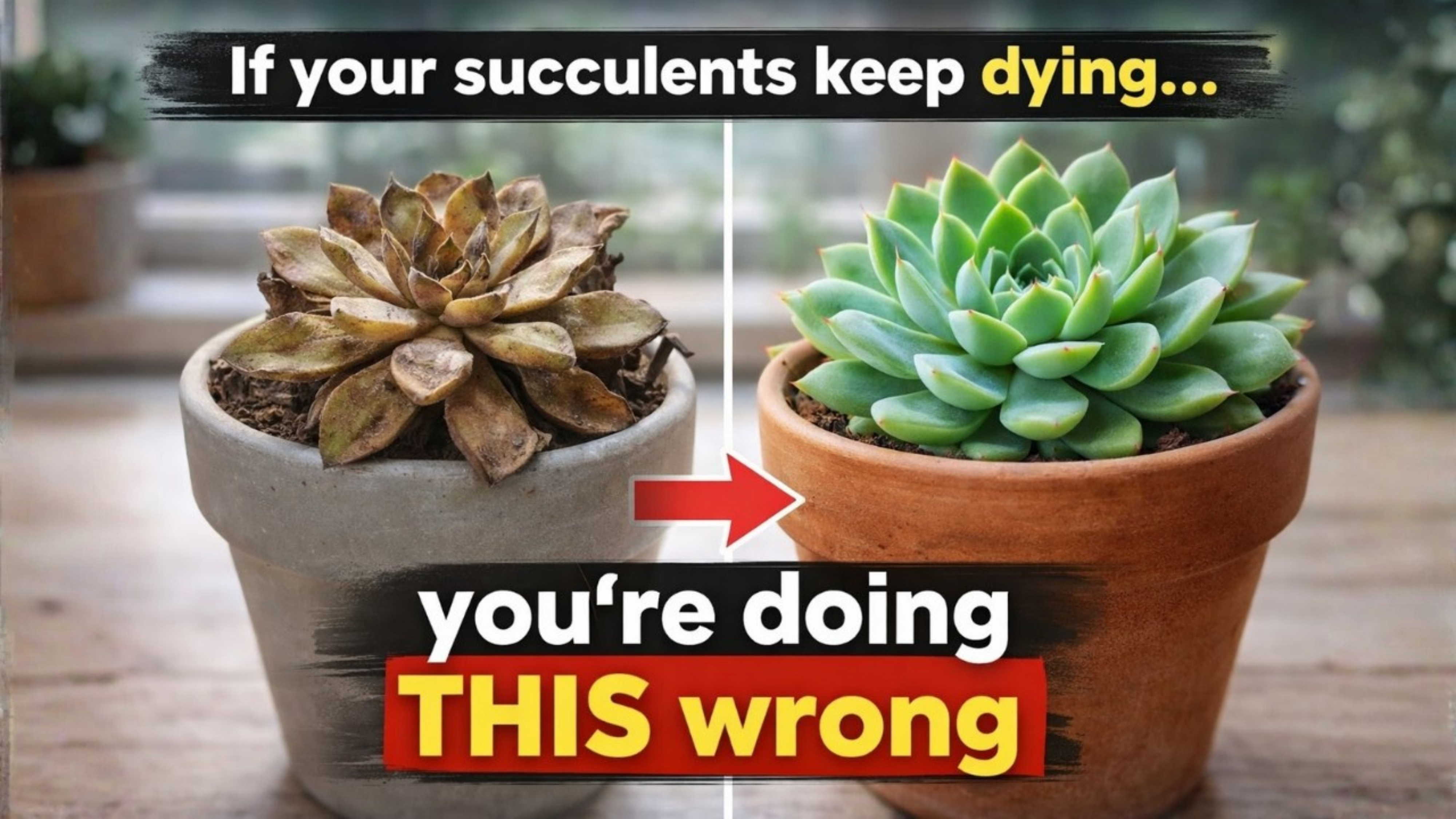 Video thumbnail for Why Your Succulents Keep Dying (And How to Fix It Fast) 🌵
