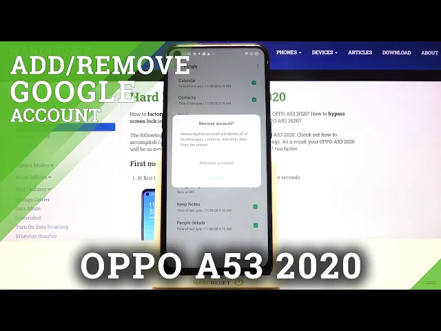 Video thumbnail for How to Add and Remove Google Account on OPPO A53 2020 – Manage Google Account
