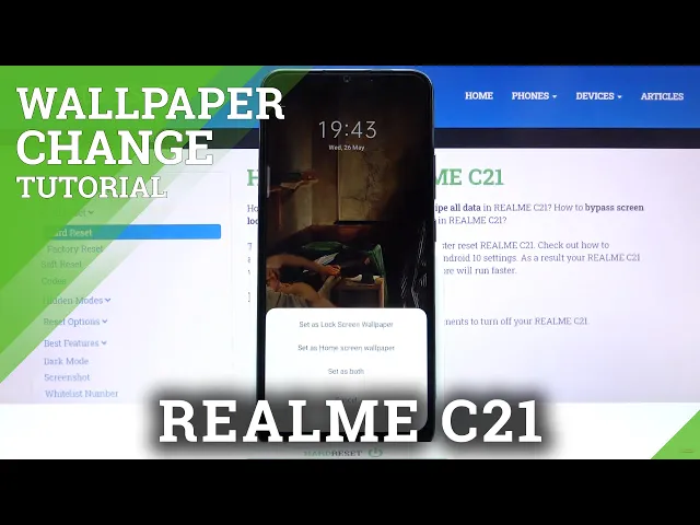 Video thumbnail for How to Set New Wallpaper on the Lock Screen on REALME C21 – Update the Lock Screen