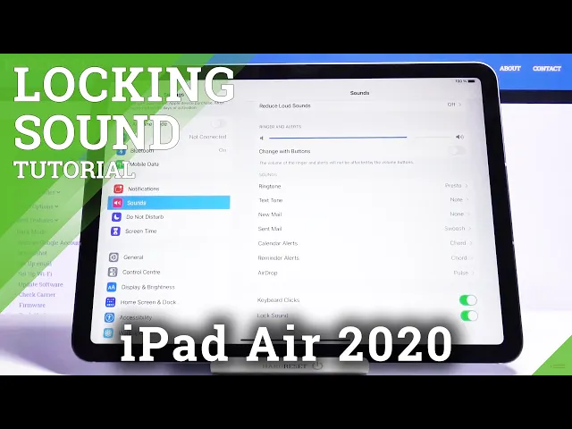 Video thumbnail for Lock Sound in iPad Air 2020 – Deactivate Locking Tone