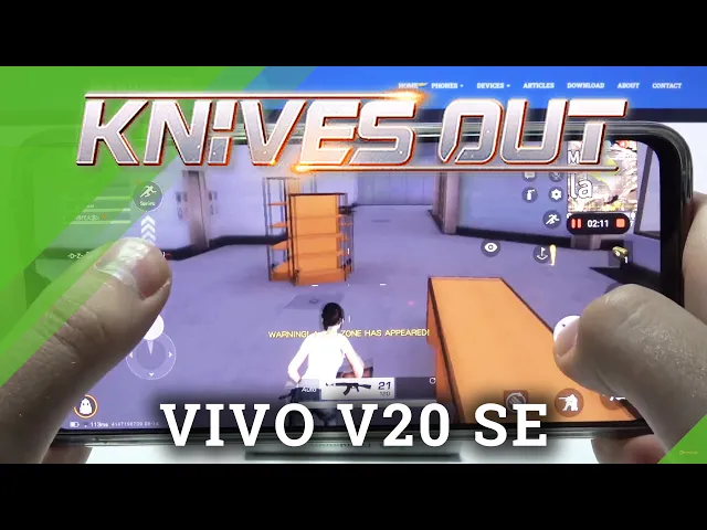 Video thumbnail for Knives Out Gameplay  on VIVO V20 SE – Game Test – Check Up Game Quality