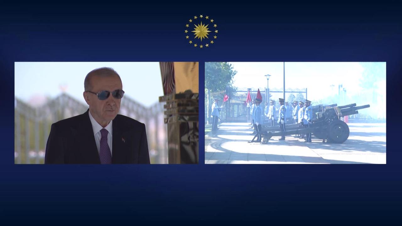 Video thumbnail for Türkiye: Turkish president welcomes Lebanese counterpart in Ankara.