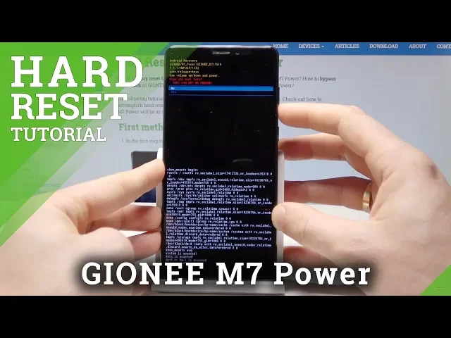 Video thumbnail for HARD RESET GIONEE M7 Power - Factory Reset / Bypass Screen Lock