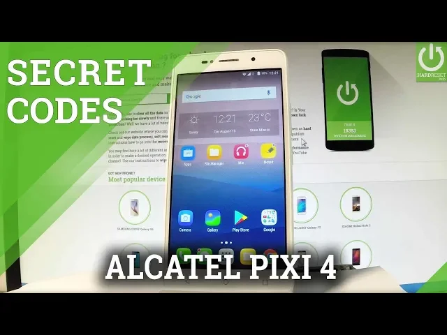Video thumbnail for Codes in ALCATEL Pixi 4 - Hidden Features / Advanced Options