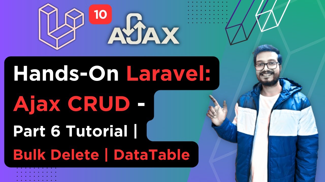 Video thumbnail for Hands On Laravel : Ajax CRUD Operations - Part 6 | Bulk Delete | Select All |  DataTable