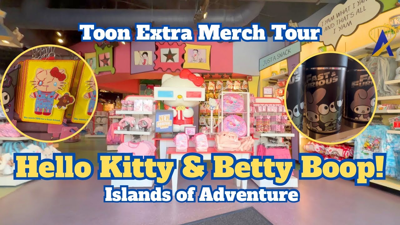 Video thumbnail for Hello Kitty and Betty Boop Merch Tour From Islands of Adventure