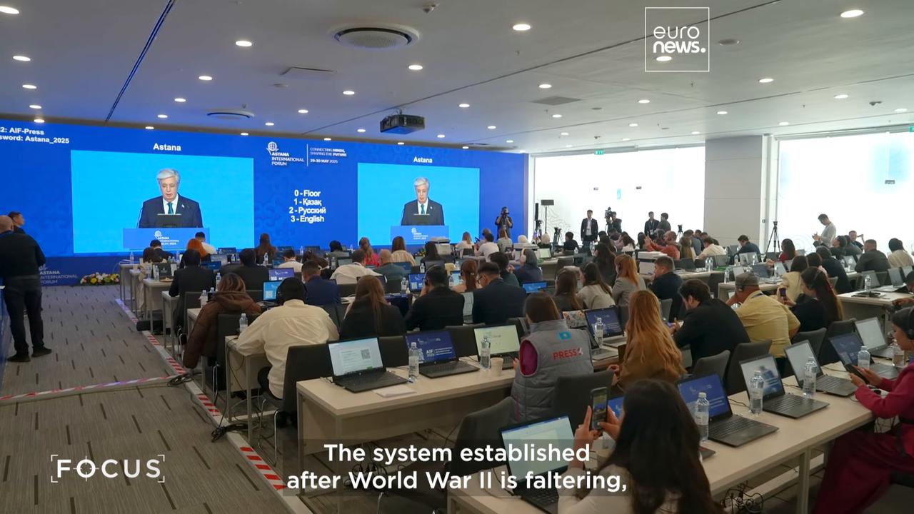Video thumbnail for Unity in a fragmented world: Dialogue, trade and climate action at the Astana Forum
