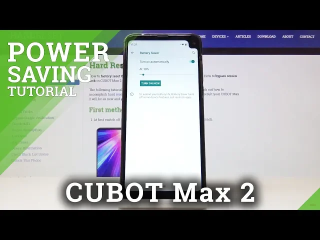 Video thumbnail for Power Saving Mode in CUBOT Max 2 - Battery Saver