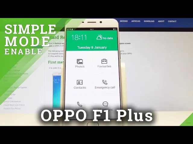 Video thumbnail for How to Enter Simple Mode in OPPO F1 Plus - Minimalistic Look Tutorial