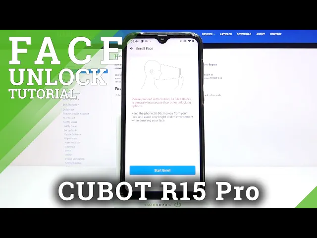 Video thumbnail for CUBOT R15 Pro and Security Settings – Add and Use Face Unlock Option