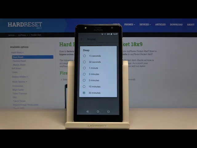 Video thumbnail for How to Change Screen Timeout on myPhone Pocket 18x9 – Customize Screen Time