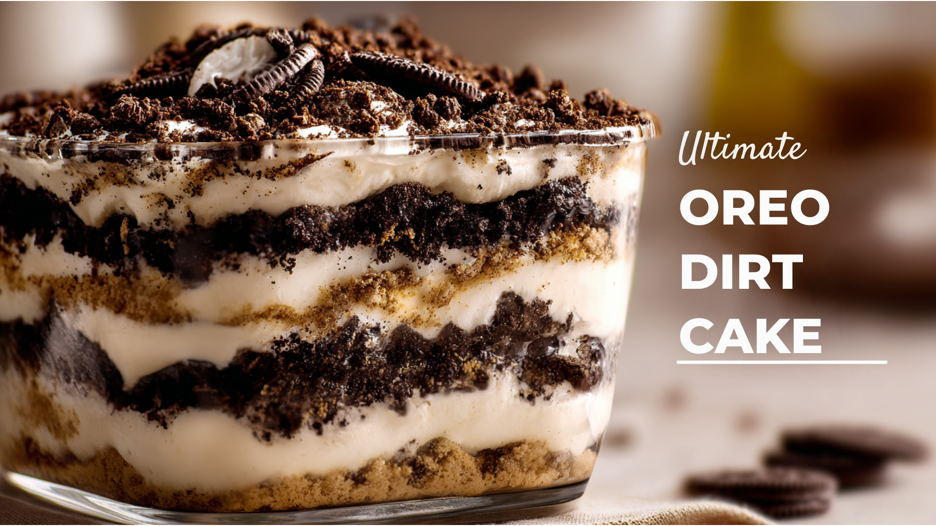 Video thumbnail for OREO Dirt Cake Recipe | Easy No-Bake Dessert with Pudding & Cool Whip