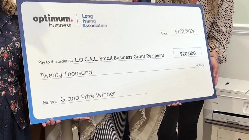 Video thumbnail for Long Island small businesses receive $20,000 grants from Optimum Business & LIA Foundation