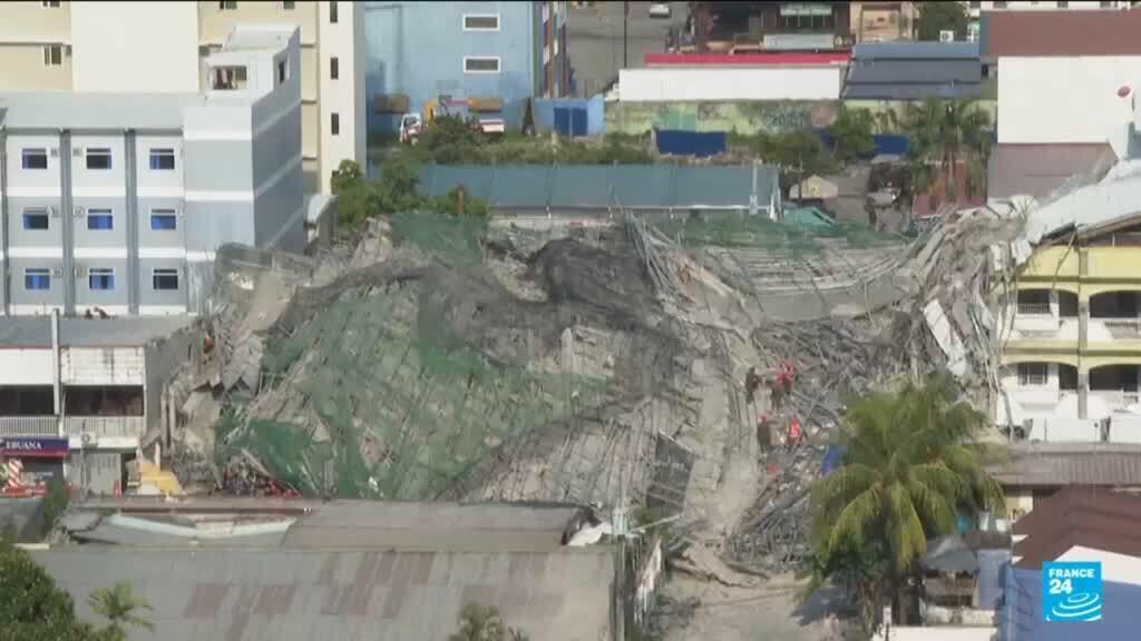 Video thumbnail for Philippines: Deadly building collapse traps workers in Manila