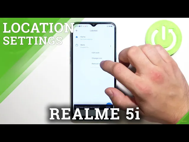 Video thumbnail for How to Change Work Location in Google Maps on Realme 5i - Add Work Address