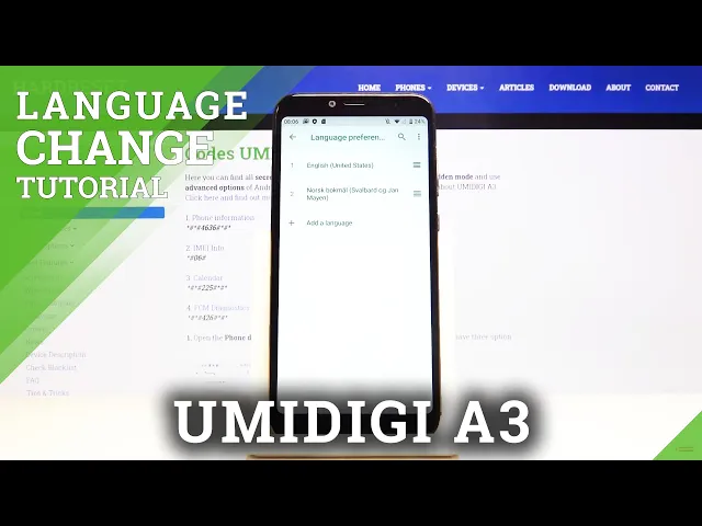 Video thumbnail for How to Switch Language in UMIDIGI A3 - Change Language