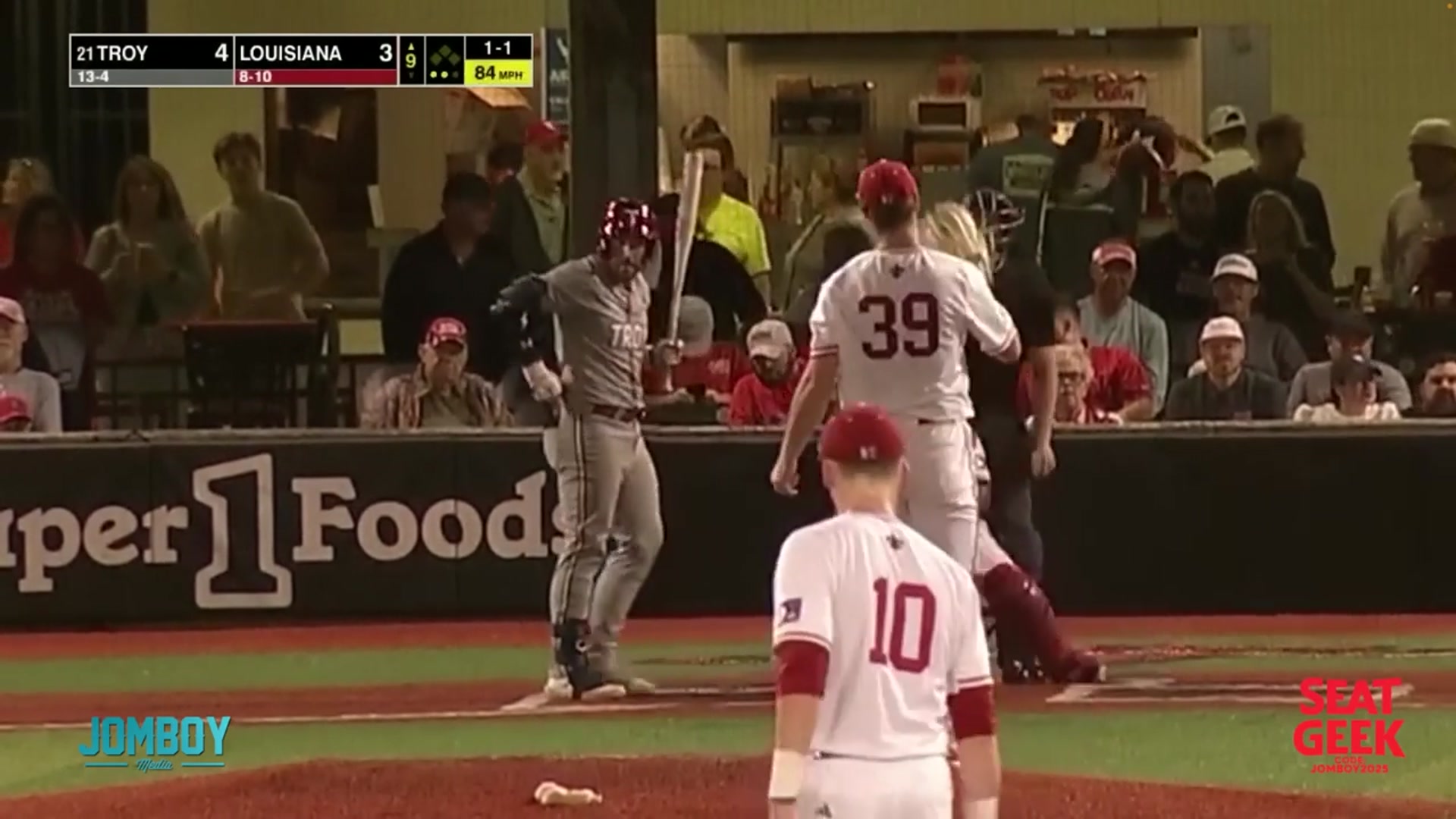 'Video thumbnail for Collision at home plate leads to words exchange before a chaotic ending, a breakdown'