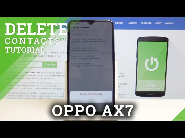 Video thumbnail for How to Reset All Contacts in OPPO AX7 - Delete Contacts and Call Logs