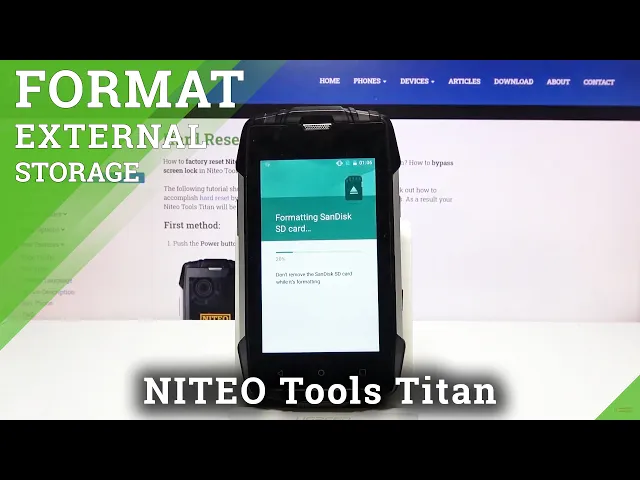 Video thumbnail for How to Format SD Card on Niteo Tools Titan - Erase External Storage