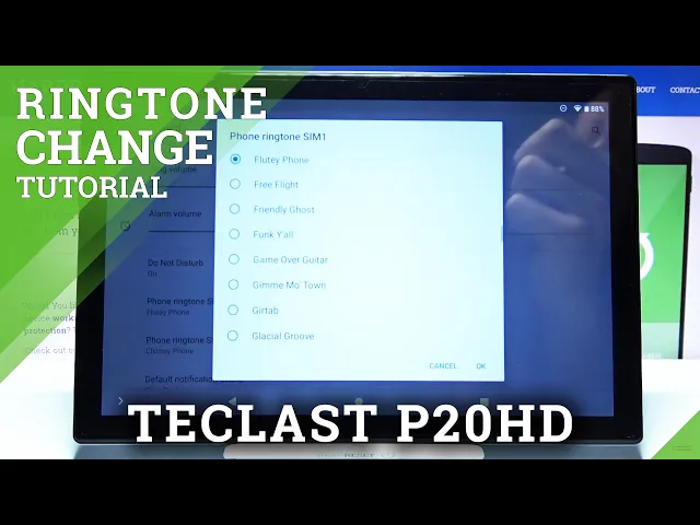 Video thumbnail for How to Change Ringtone on TECLAST P20HD – Find Ringtone List