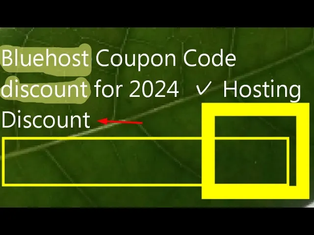 'Video thumbnail for Bluehost Coupon Code discount for 2024  ✓ Hosting Discount'