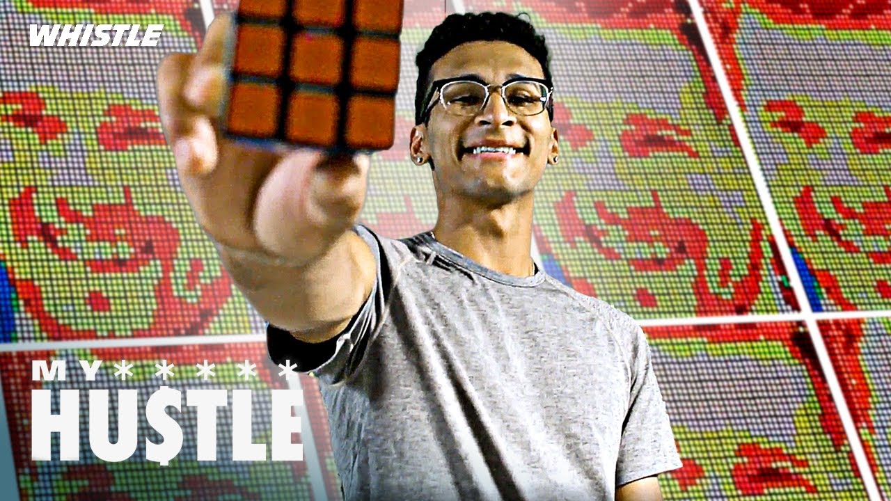 Video thumbnail for He Makes $10,000 Athlete Portraits Using RUBIK’S CUBES!