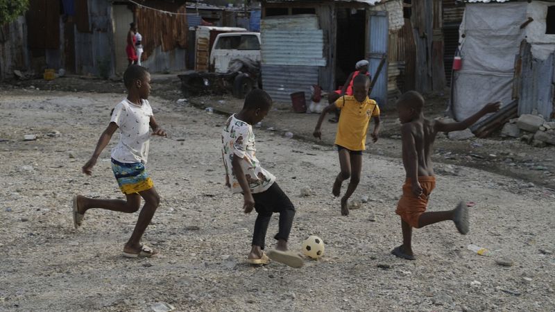 'Video thumbnail for At least 8 children dead in drone attack in gang-controlled slum in Haiti'