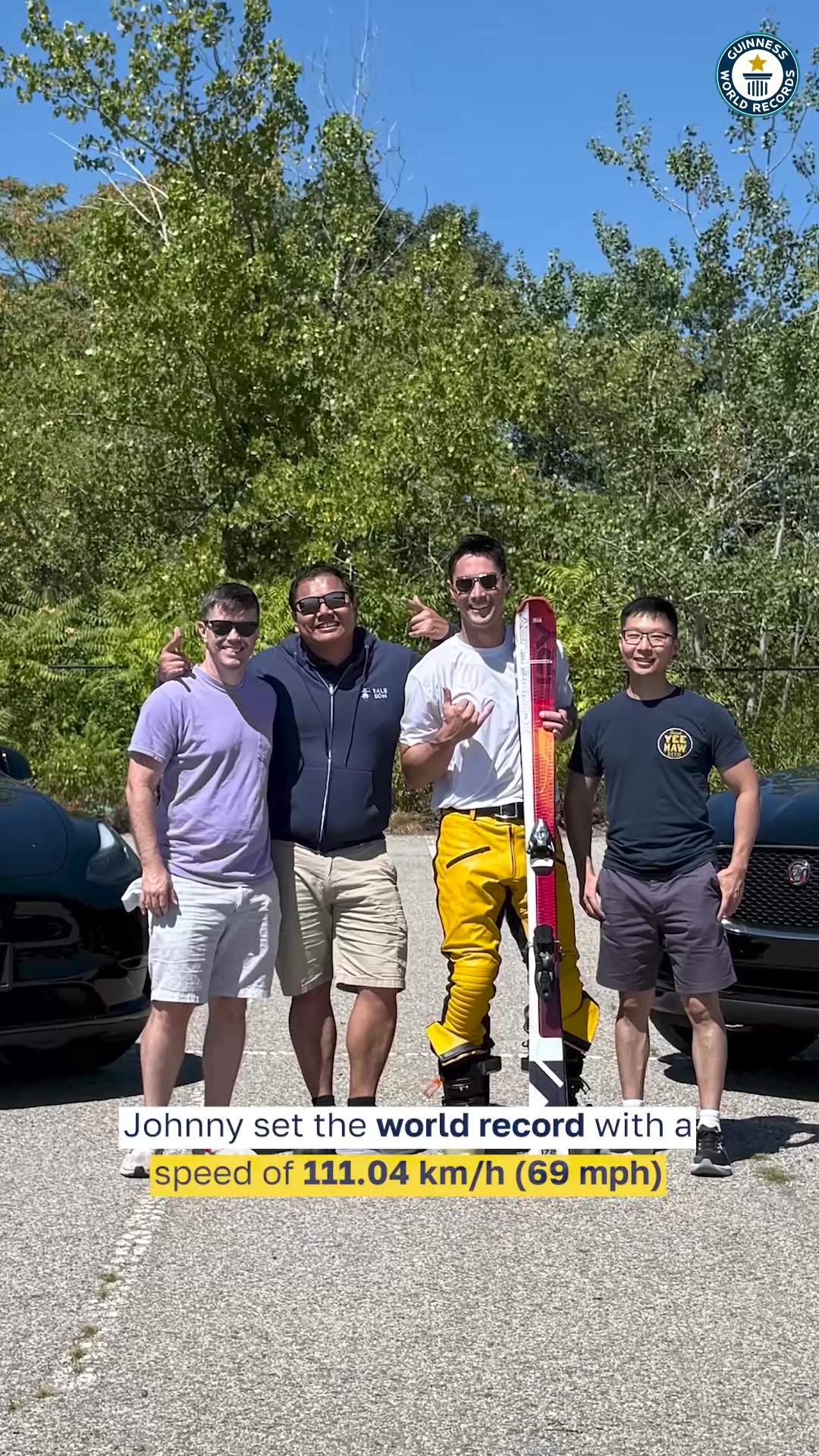 Video thumbnail for Johnny Cruz Buckingham's Fastest Towed Asphalt Skiing Record