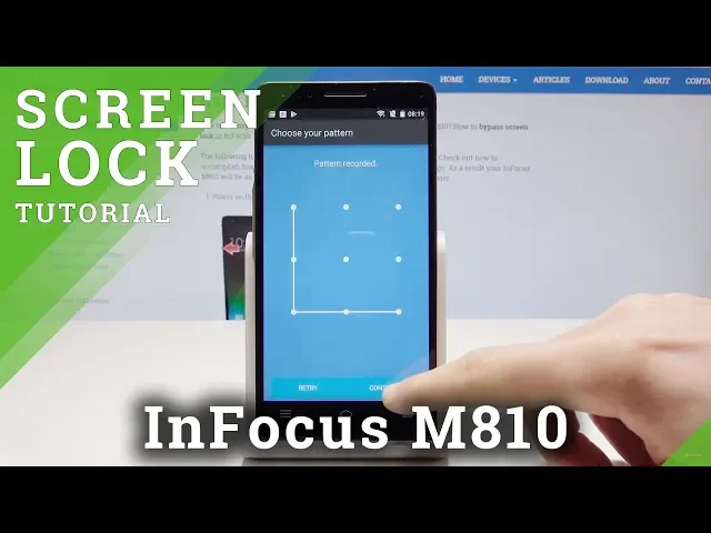 Video thumbnail for How to Set Up Screen Lock in InFocus M810 - Add Password & Pattern