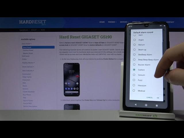 Video thumbnail for Alarm Tones on GIGASET GS190 – Available Sounds of Alarms