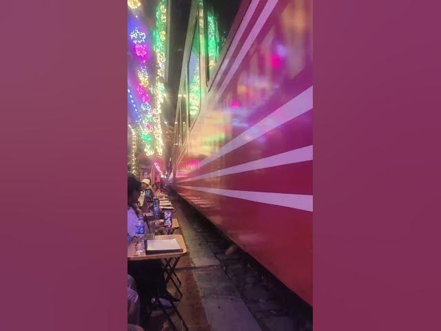 Video thumbnail for 🚂 Hanoi Train Street NIGHT MADNESS! 9PM Daily Train Up Close! 🌙