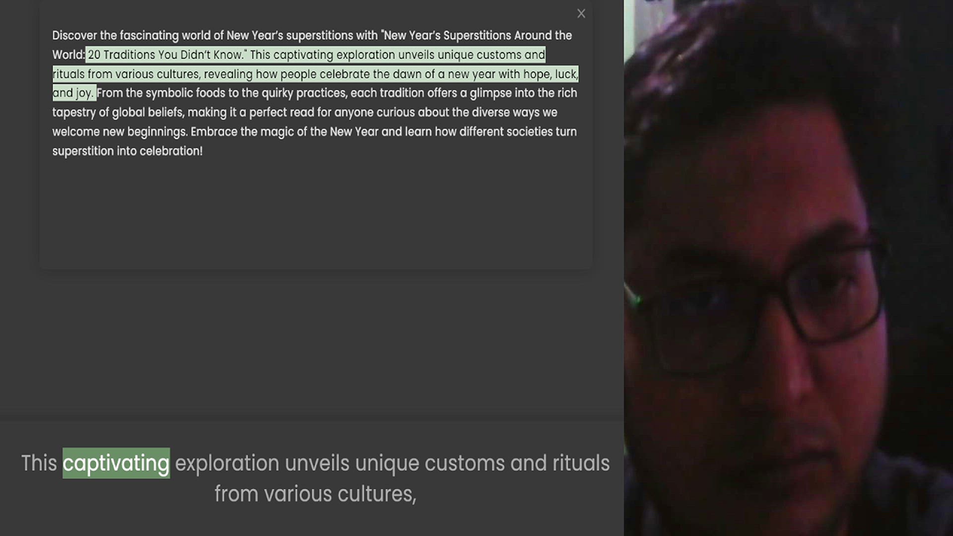 Video thumbnail for Discover the fascinating world of New Year’s superstitions with New Year’s Superstitions Around the World 20 Traditions You Didn’t Know. This captivating exploration unveils unique customs and rituals from various cultures, revealing how