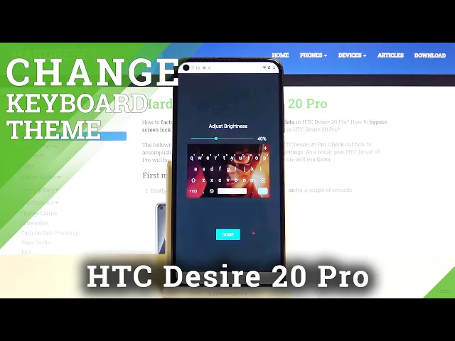 Video thumbnail for How to Personalize Keyboard in HTC Desire 20 Pro - Customize Keyboard Theme with Picture