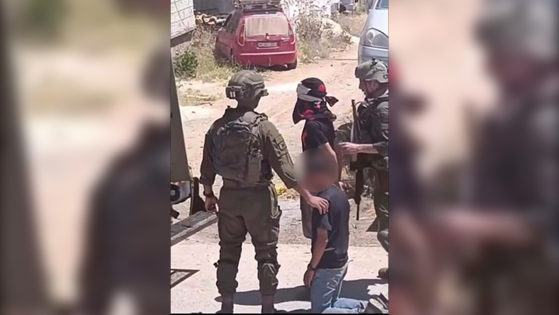 Video thumbnail for Israeli forces arrest two children in occupied West Bank village